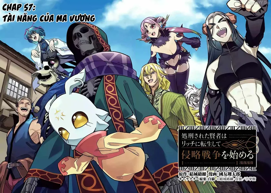 Shokei Sareta Kenja Wa Lich Ni Tensei Shite Shinryaku Sensou Wo Hajimaru Chap 57 - Next Chap 58