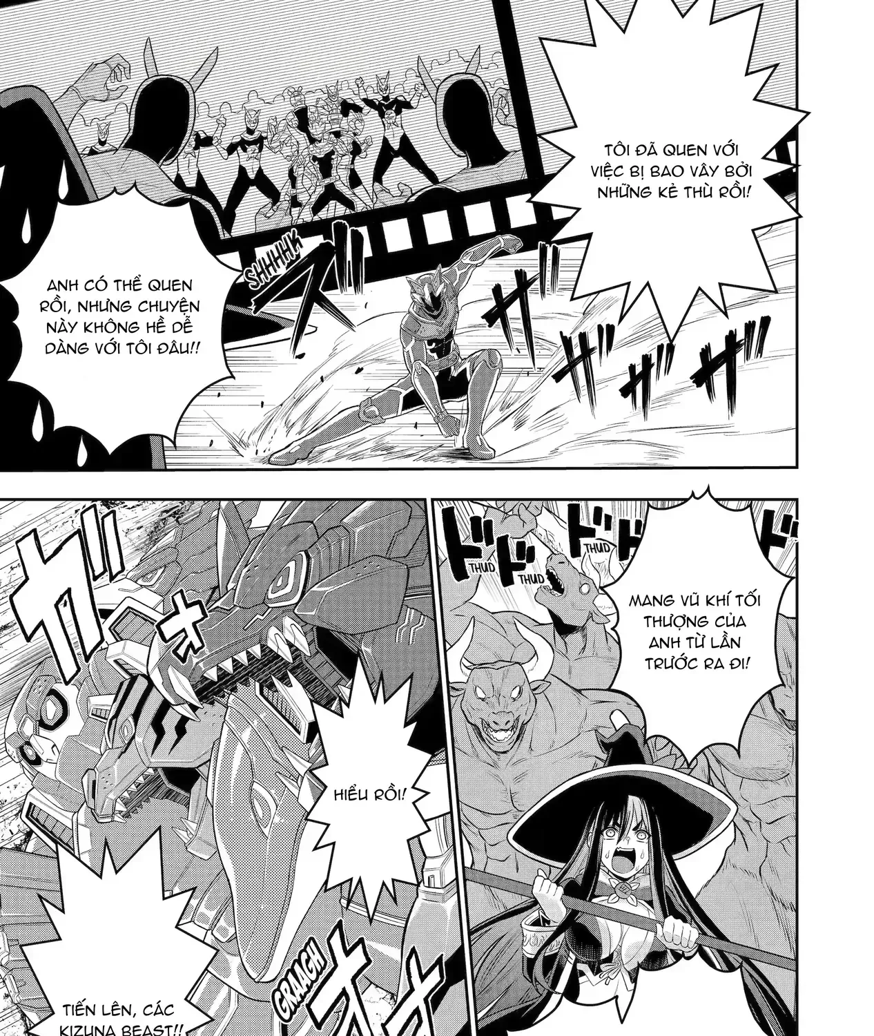 Siêu Nhân Đỏ Chuyển Sinh Sang Thế Giới Khác, Trở Thành Mạo Hiểm Giả Phiêu Lưu Tại Dị Giới Chap 2 - Next Chap 3