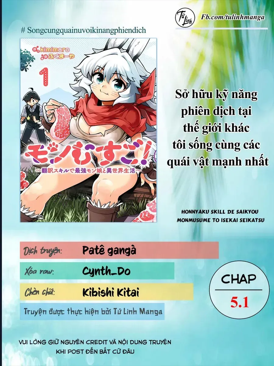 Sở Hữu Kĩ Năng Phiên Dịch Tại Dị Giới, Tôi Sống Cùng Các Nàng Quái Vật Mạnh Nhất Chap 5.1 - Next Chap 6.1