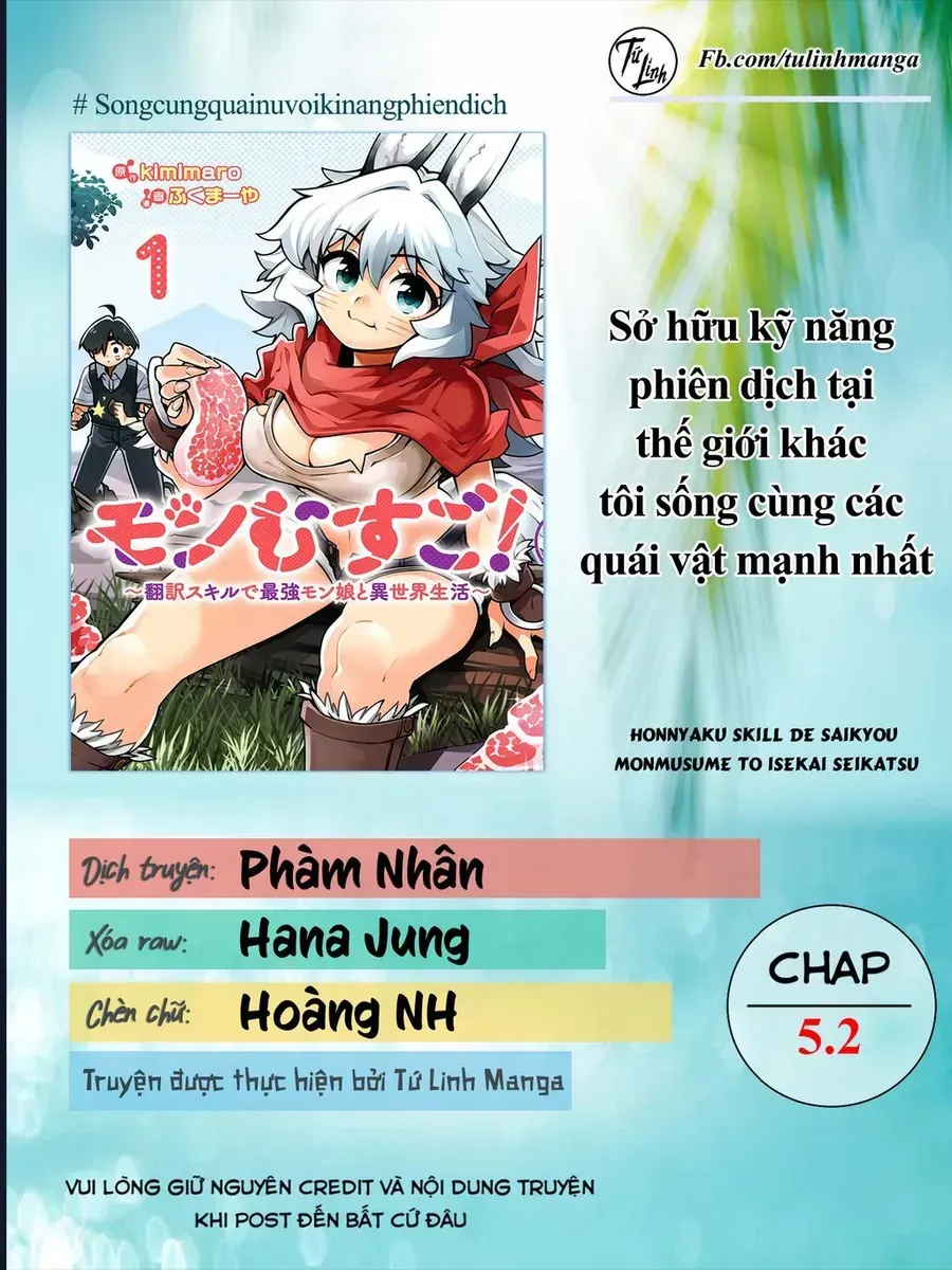 Sở Hữu Kĩ Năng Phiên Dịch Tại Dị Giới, Tôi Sống Cùng Các Nàng Quái Vật Mạnh Nhất Chap 5.2 - Next Chap 6.2
