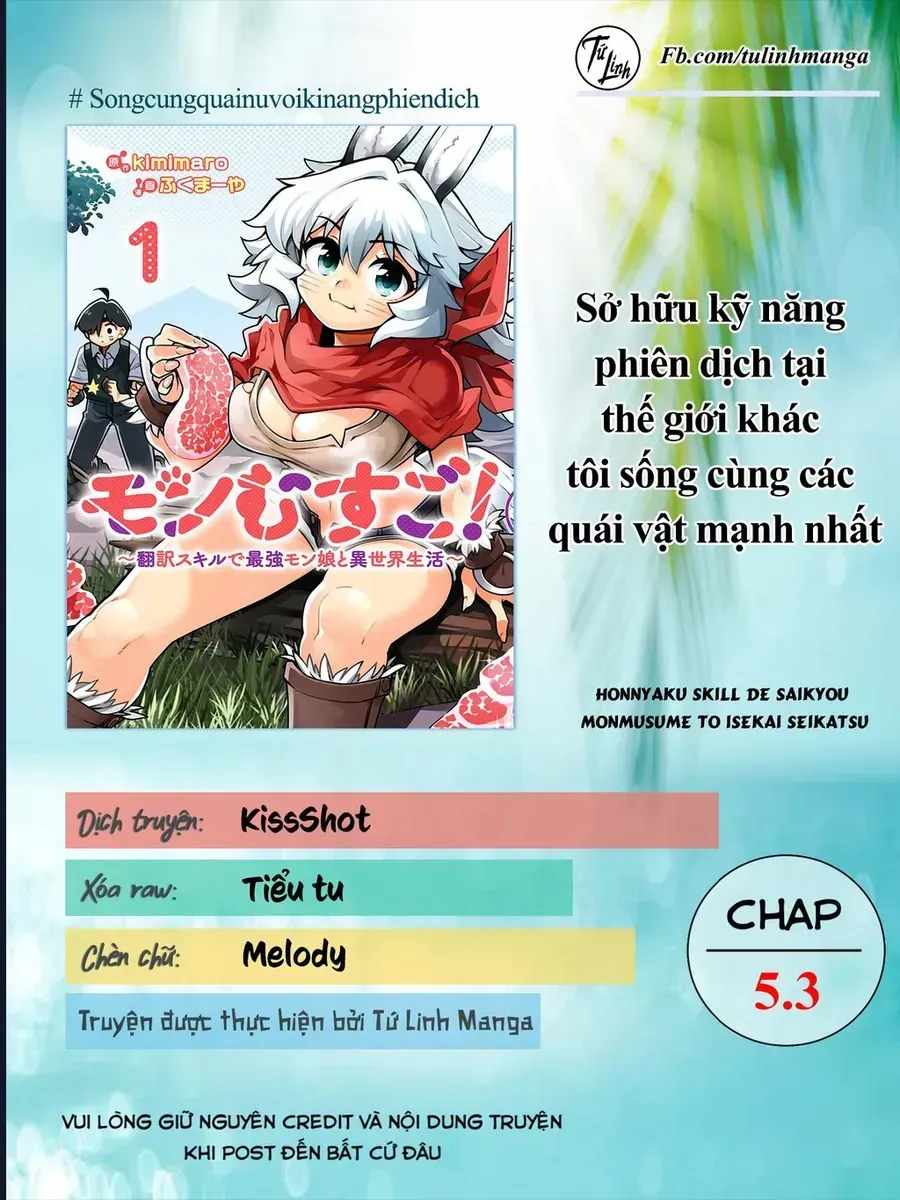 Sở Hữu Kĩ Năng Phiên Dịch Tại Dị Giới, Tôi Sống Cùng Các Nàng Quái Vật Mạnh Nhất Chap 5.3 - Next Chap 6.3