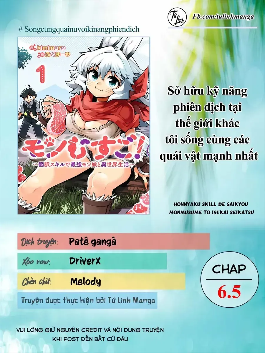 Sở Hữu Kĩ Năng Phiên Dịch Tại Dị Giới, Tôi Sống Cùng Các Nàng Quái Vật Mạnh Nhất Chap 6.5 - Next Chap 7.5