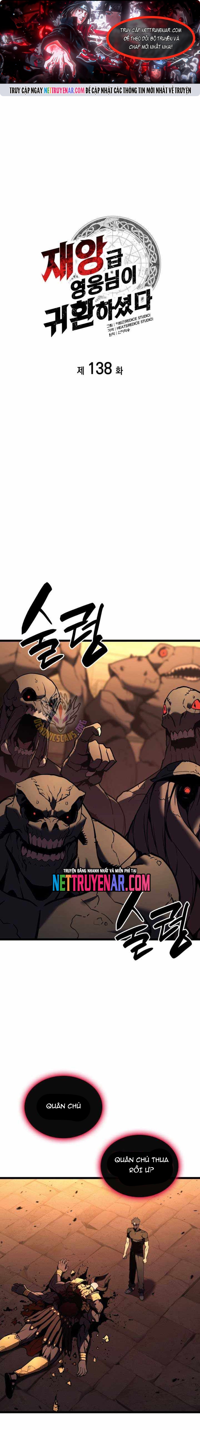 Sự Trở Lại Của Anh Hùng Cấp Thảm Họa Chap 138 - Next Chap 139