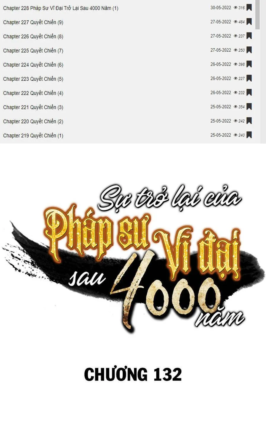 Sự Trở Lại Của Đại Pháp Sư Sau 4000 Năm Chap 132 - Next Chap 133