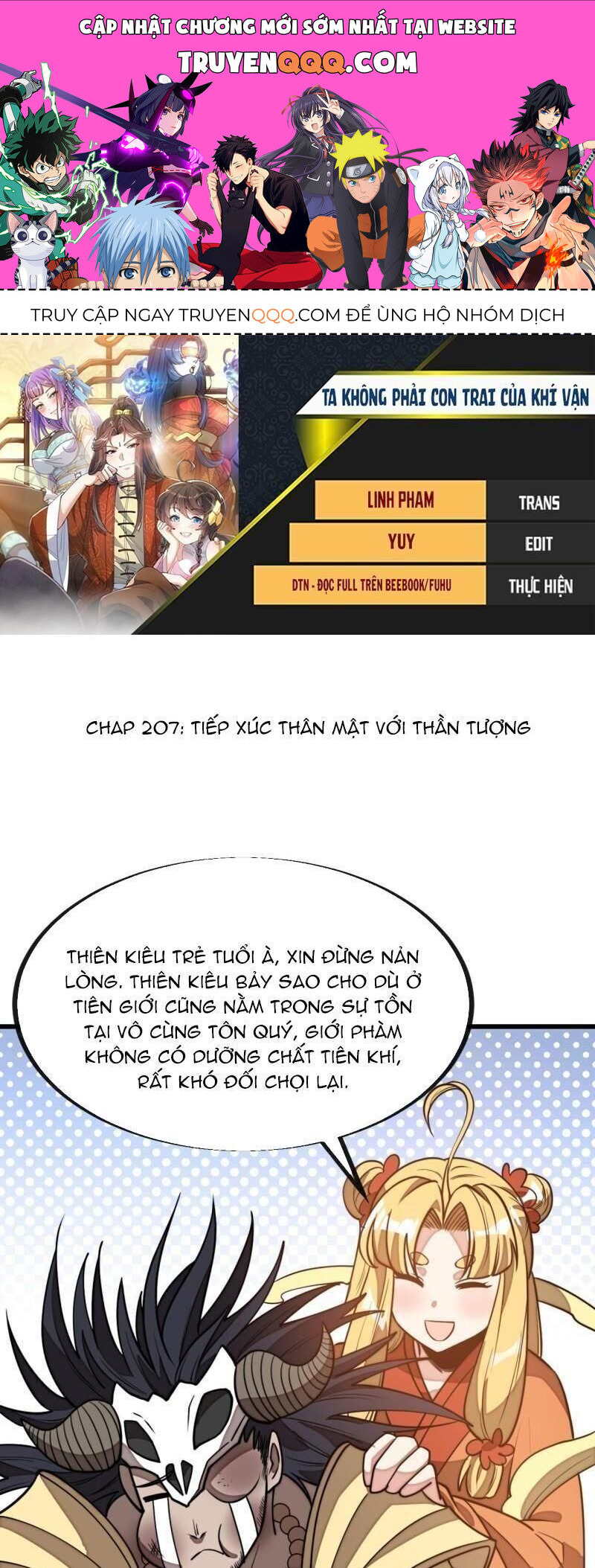 Ta Thật Không Phải Là Khí Vận Chi Tử Chap 207 - Next Chap 208