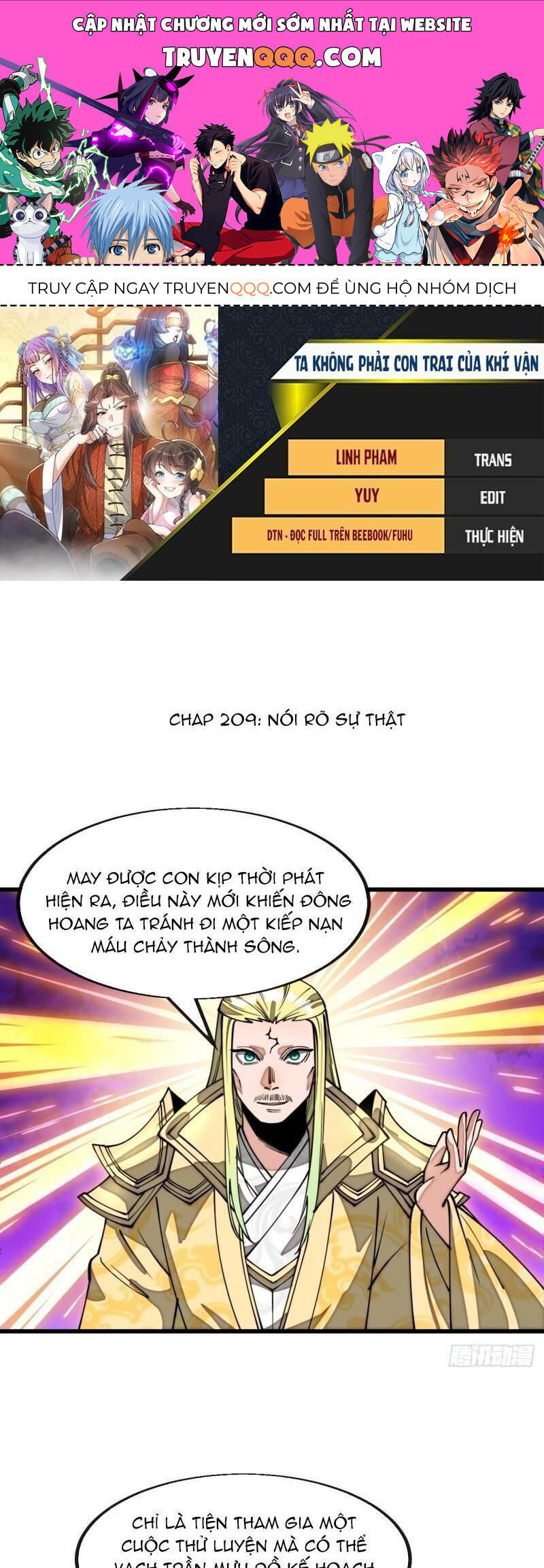 Ta Thật Không Phải Là Khí Vận Chi Tử Chap 209 - Next Chap 210