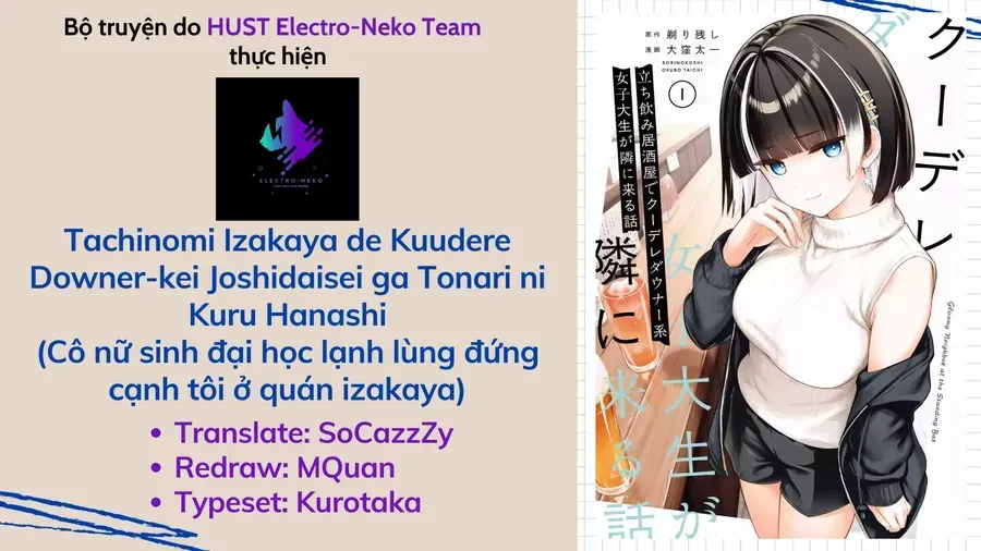 Tachinomi Izakaya De Kuudere Downer-Kei Joshidaisei Ga Tonari Ni Kuru Hanashi Chap 2 - Next Chap 3