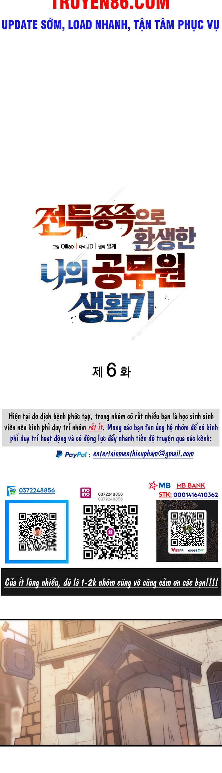 Tái Sinh Thành Công Chức Bình Thường Ở Một Thế Giới Xa Lạ Chap 6 - Next Chap 7