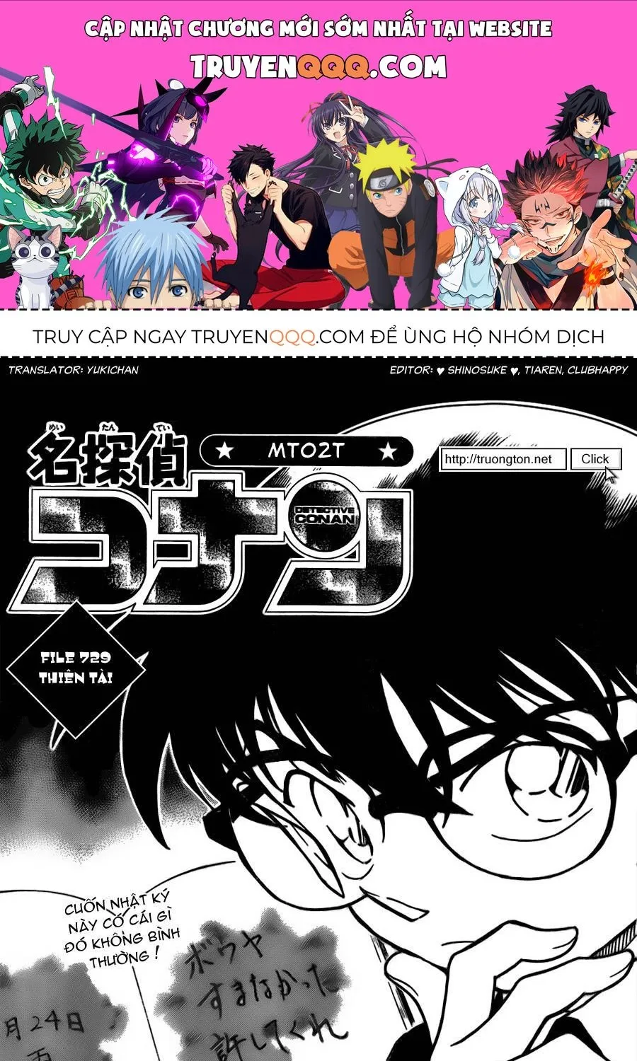 Thám Tử Lừng Danh Conan Chap 729 - Next Chap 730