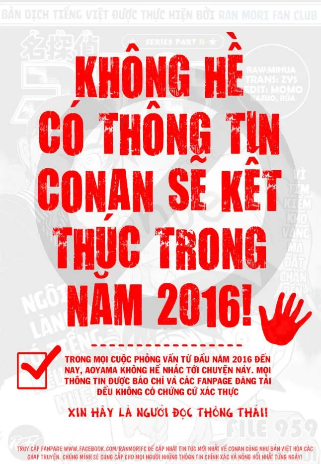 Thám Tử Lừng Danh Conan Chap 959 - Next Chap 960