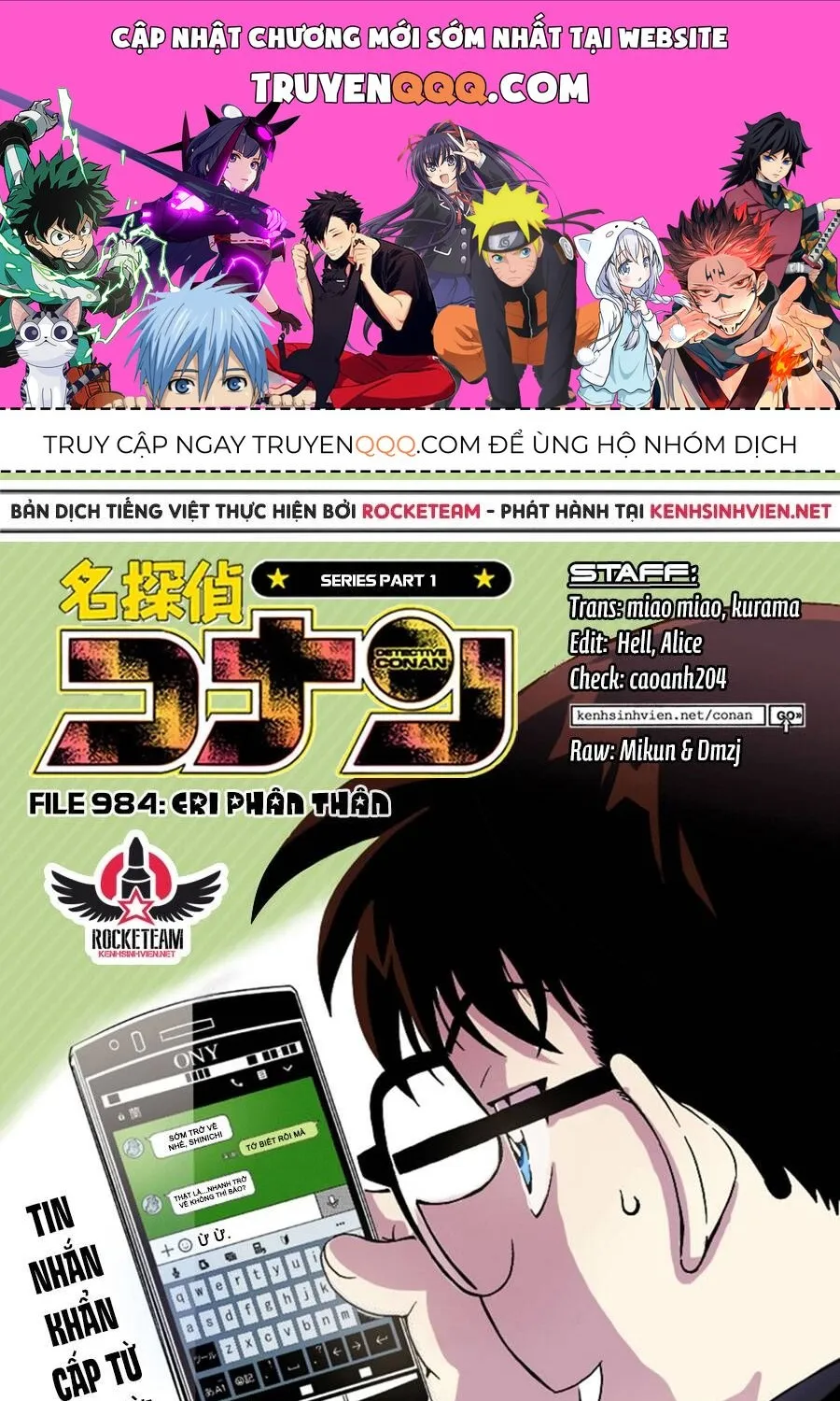 Thám Tử Lừng Danh Conan Chap 984 - Next Chap 985