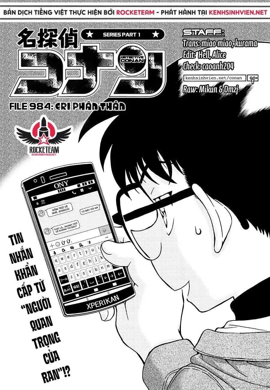 Thám Tử Lừng Danh Conan Chap 984 - Next Chap 985