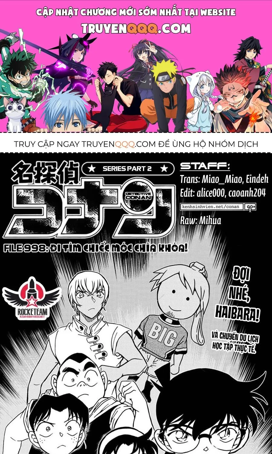 Thám Tử Lừng Danh Conan Chap 998 - Next Chap 999