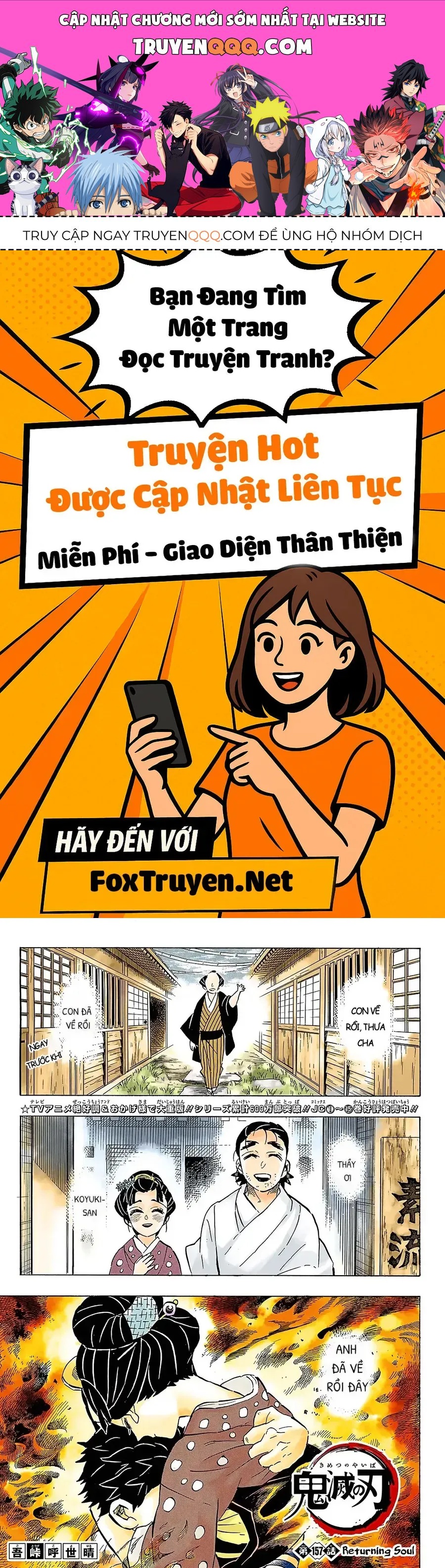 Thanh Gươm Diệt Quỷ (Truyện Màu) Chap 157 - Next Chap 158