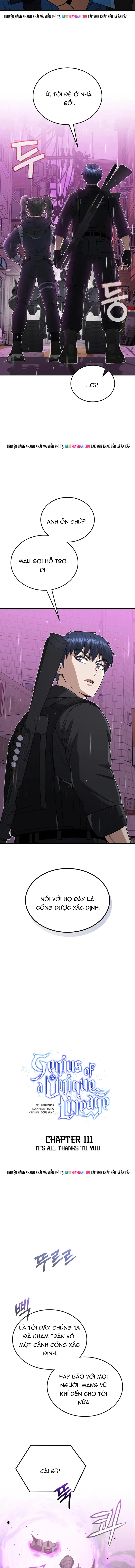 Thiên Tài Của Dòng Dõi Độc Nhất Vô Nhị Chap 111 - Next Chap 112