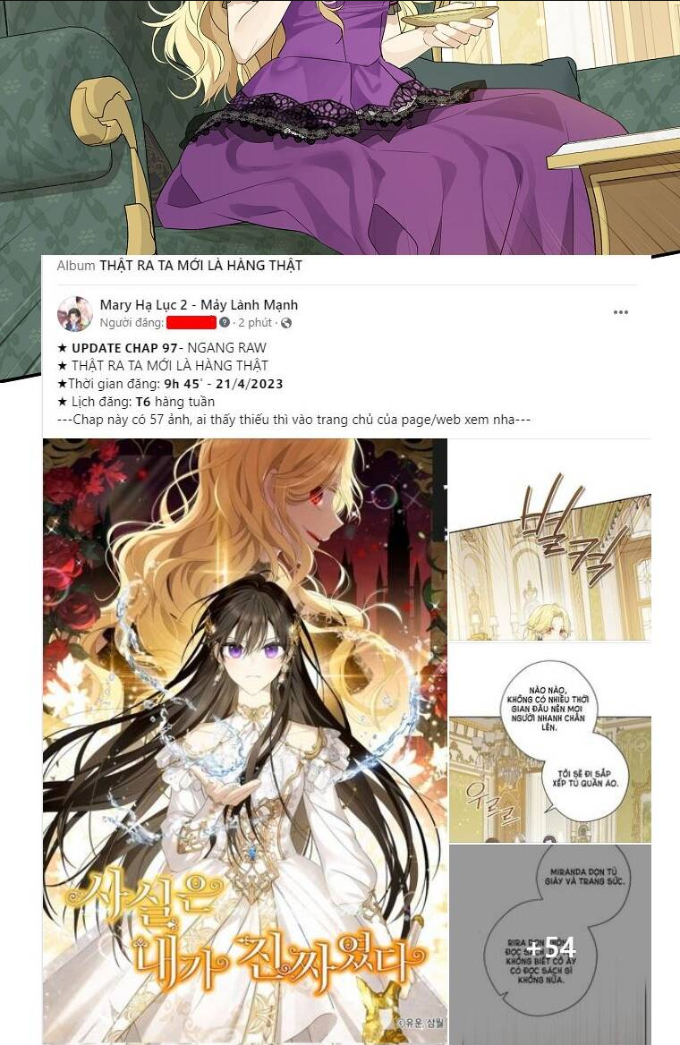 Thực Ra Tôi Mới Là Thật Chap 97.1 - Next Chap 98.1