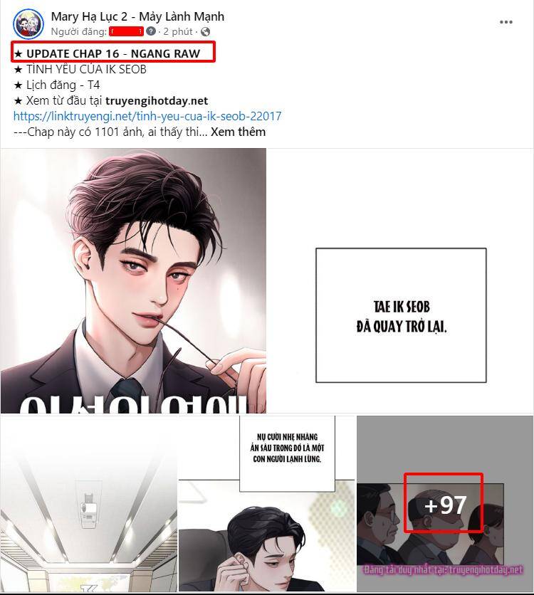 Tình Yêu Của Ik Seob Chap 15.1 - Next Chap 16.1