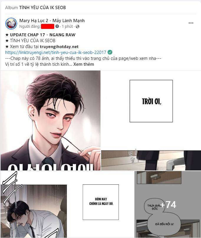 Tình Yêu Của Ik Seob Chap 16.1 - Next Chap 17.1