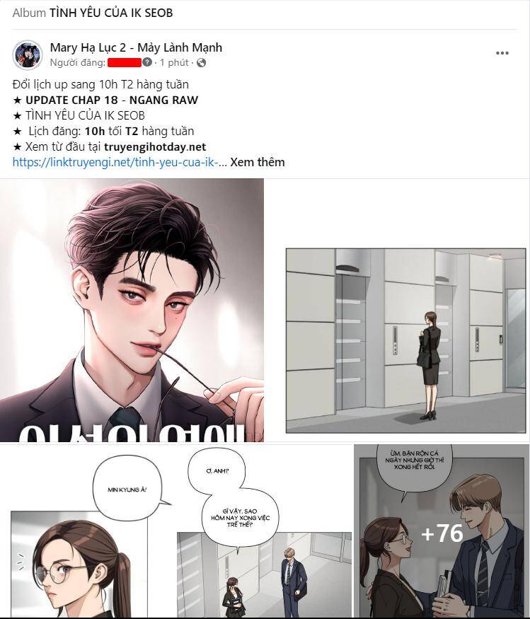 Tình Yêu Của Ik Seob Chap 19.1 - Next Chap 20.1