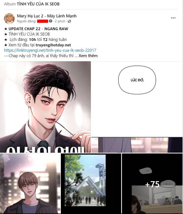 Tình Yêu Của Ik Seob Chap 22.1 - Next Chap 23.1