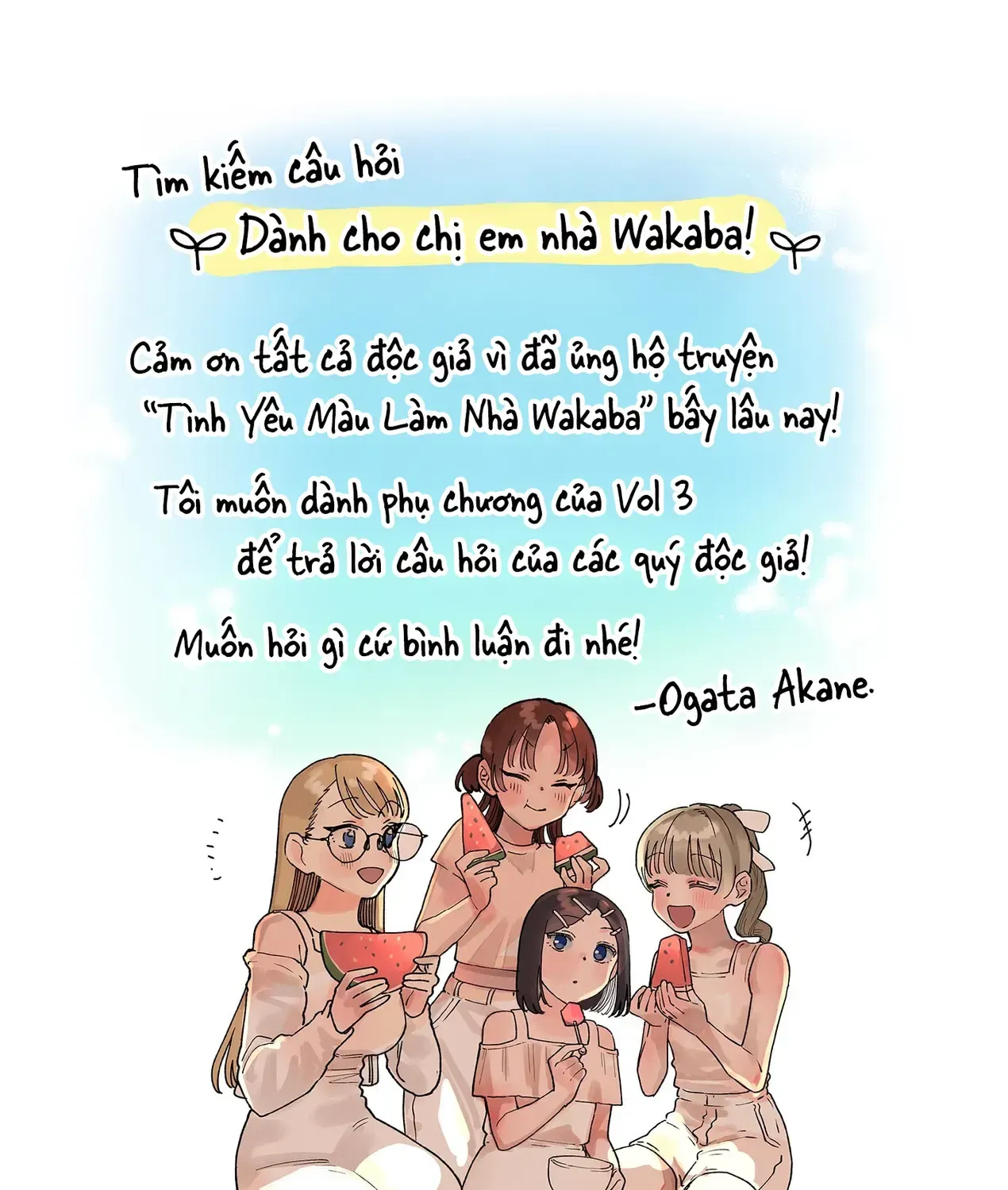 Tình Yêu Màu Lam Nhà Wakaba Chap 24 - Next Chap 25