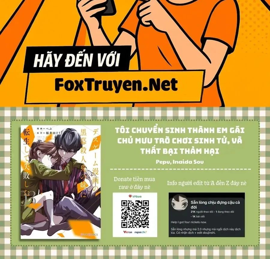Tôi Chuyển Sinh Thành Em Gái Chủ Mưu Trò Chơi Sinh Tử, Và Thất Bại Thảm Hại Chap 24 - Next Chap 25