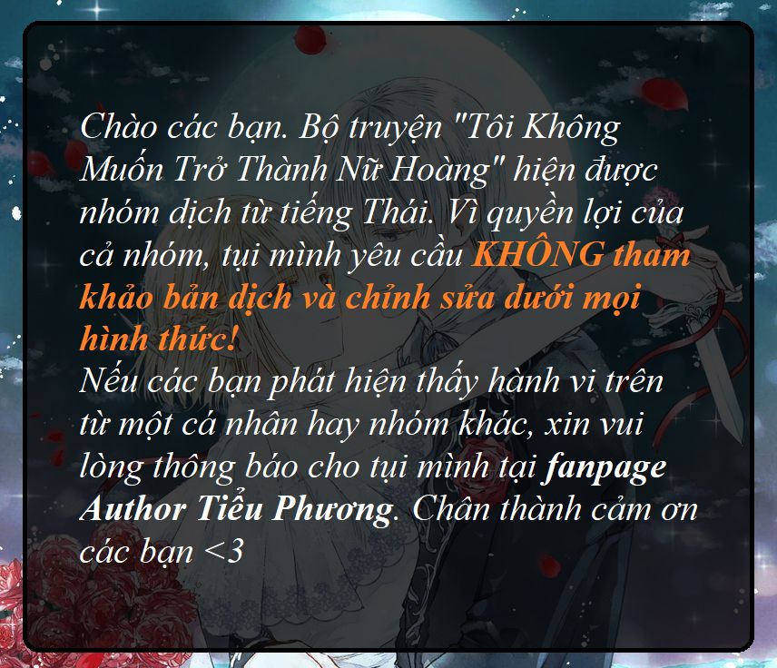 Tôi Không Muốn Trở Thành Hoàng Hậu Chap 2 - Next Chap 3