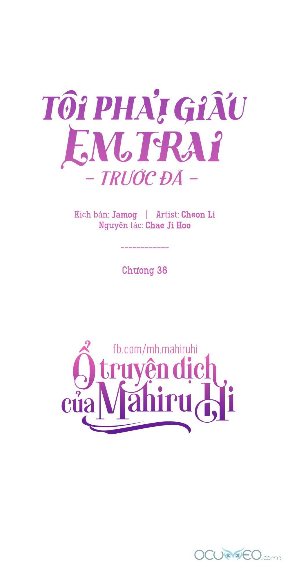 Tôi Phải Giấu Em Trai Trước Đã Chap 38 - Next Chap 39