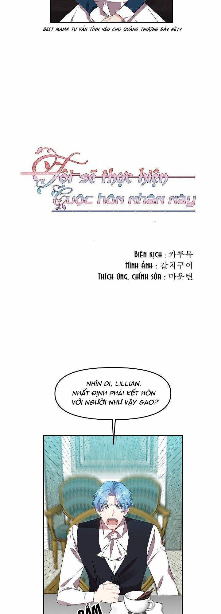 Tôi Sẽ Thực Hiện Cuộc Hôn Nhân Này Chap 7 - Next Chap 8
