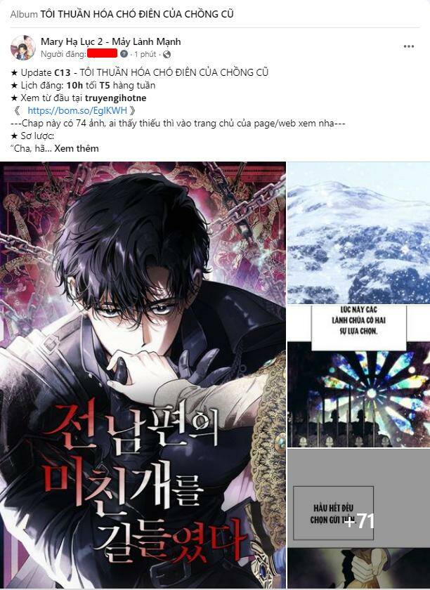 Tôi Thuần Hóa Chó Điên Của Chồng Cũ Chap 13.1 - Next Chap 14.1