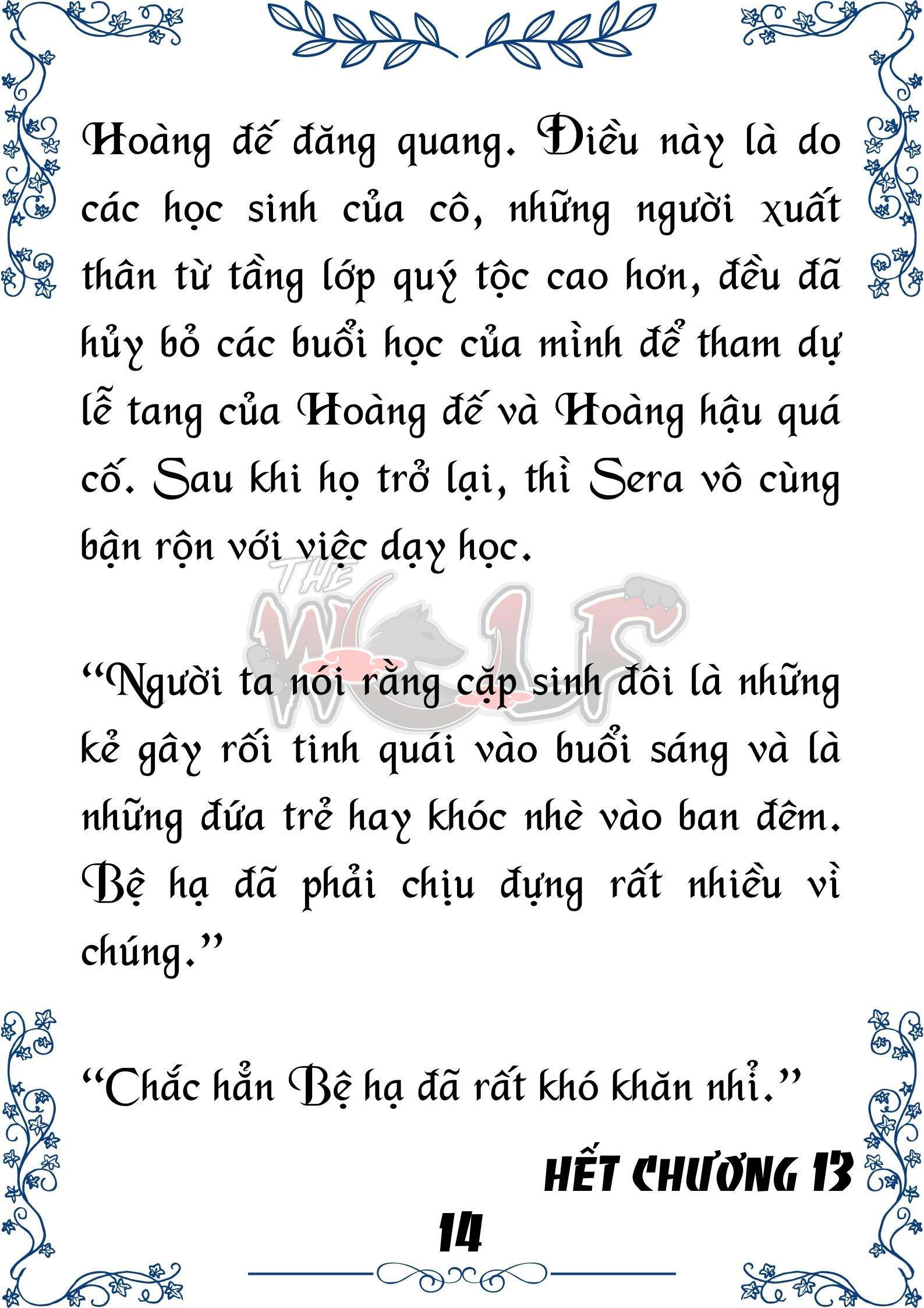 Tôi Trở Thành Gia Sư Của Cặp Song Sinh Hoàng Gia Chap 13 - Next Chap 14