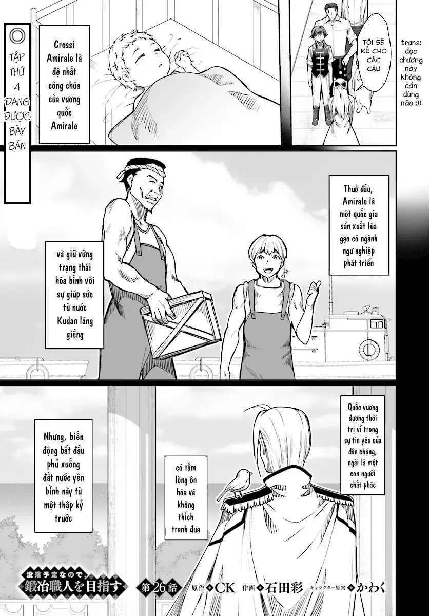 Tránh Cái Kết Bị Phá Sản, Tôi Chọn Trở Thành Thợ Rèn Chap 26 - Next Chap 27