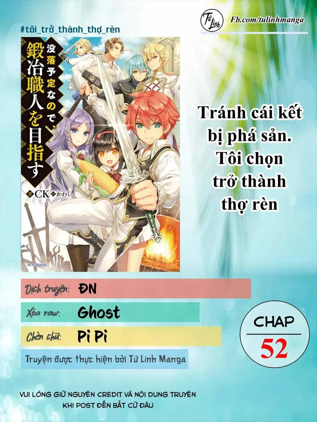 Tránh Cái Kết Bị Phá Sản, Tôi Chọn Trở Thành Thợ Rèn Chap 52 - Next Chap 53