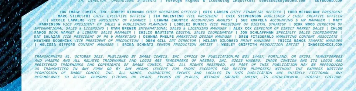 Transformer 2023 (Skybound) Chap 1 - Next Chap 2