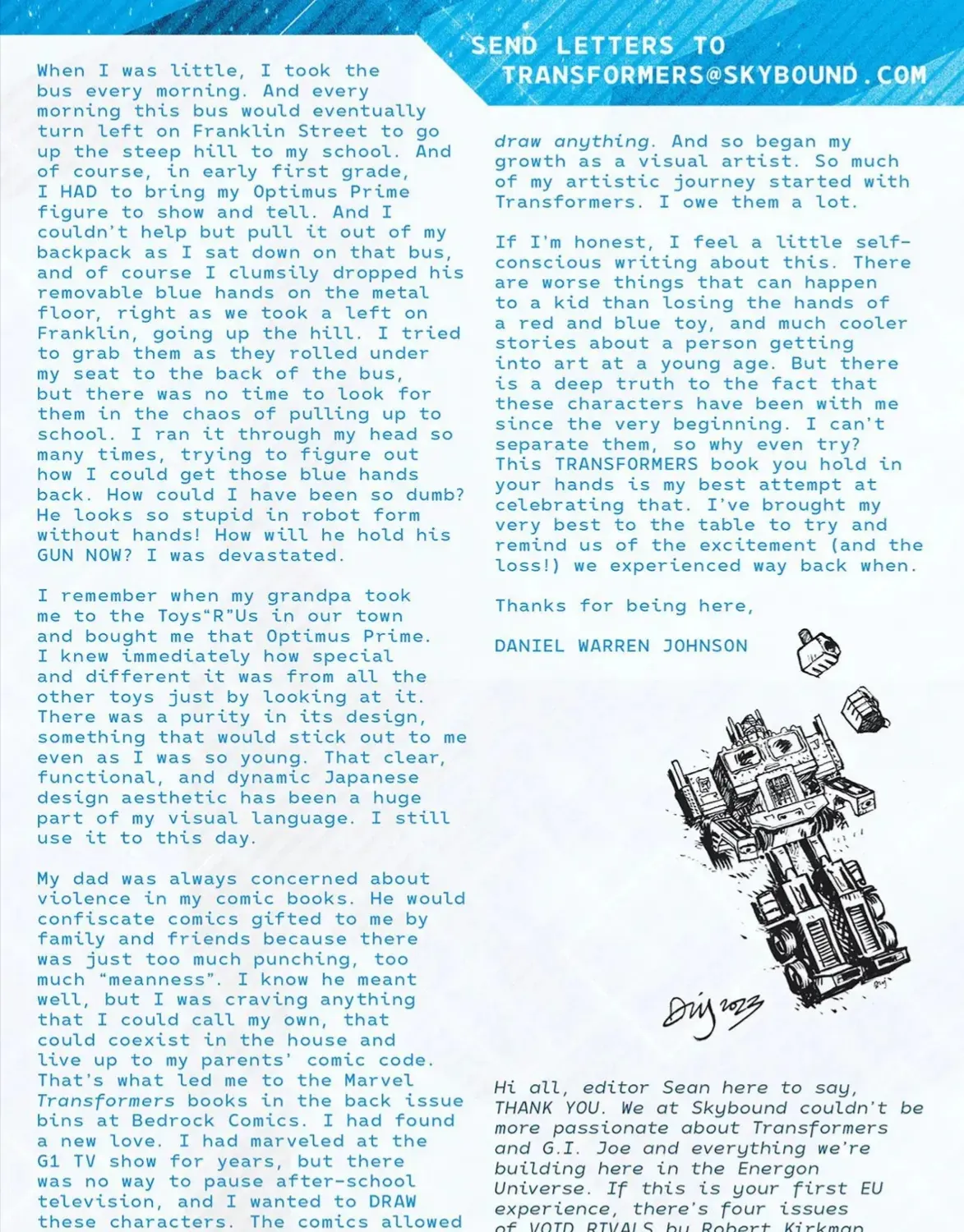 Transformer 2023 (Skybound) Chap 1 - Next Chap 2