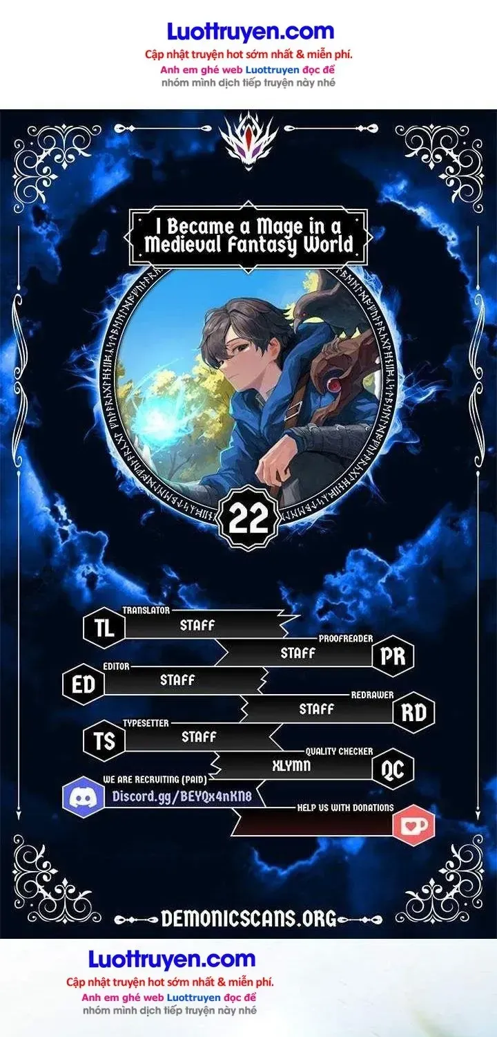 Trở Thành Pháp Sư Ở Thế Giới Giả Tưởng Thời Trung Cổ Chap 22 - Next Chap 23