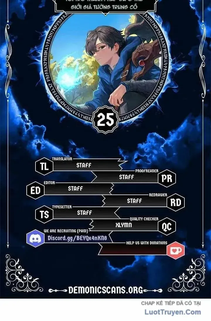 Trở Thành Pháp Sư Ở Thế Giới Giả Tưởng Thời Trung Cổ Chap 25 - Next Chap 26