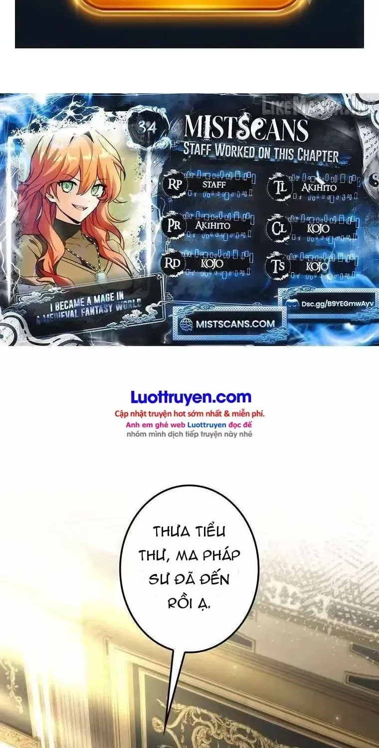 Trở Thành Pháp Sư Ở Thế Giới Giả Tưởng Thời Trung Cổ Chap 34 - Next Chap 35
