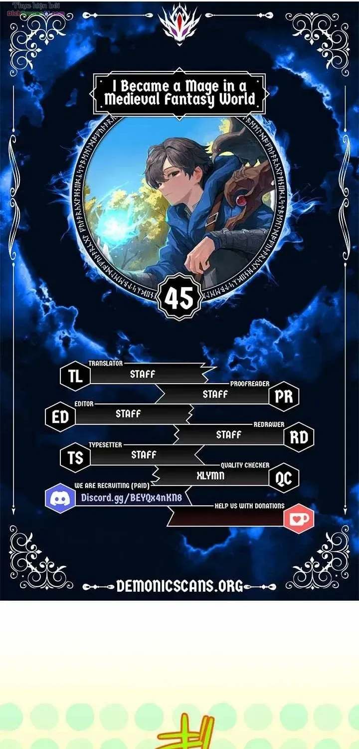Trở Thành Pháp Sư Ở Thế Giới Giả Tưởng Thời Trung Cổ Chap 45 - Next Chap 46