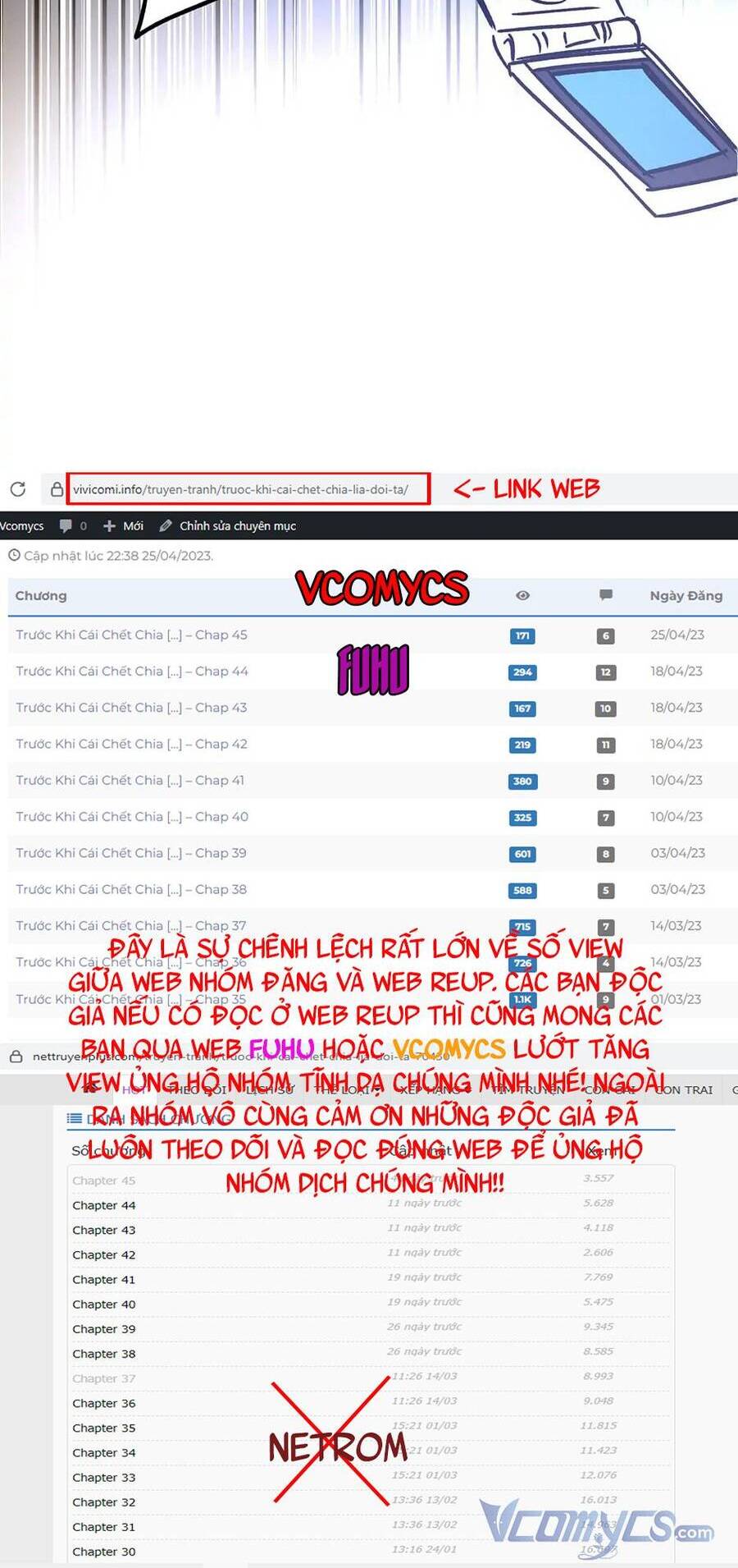 Trước Khi Cái Chết Chia Lìa Đôi Ta Chap 73 - Next Chap 74