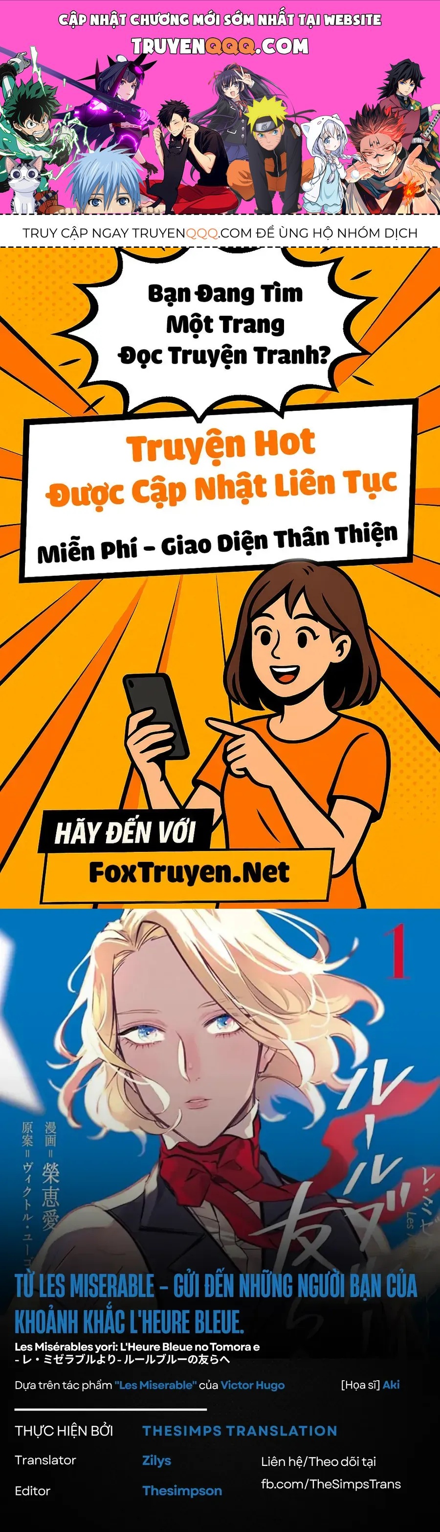 Từ Những Người Khốn Khổ - Gửi Đến Những Người Bạn Của Khoảnh Khắc L'heure Bleue. Chap 8 - Next Chap 9