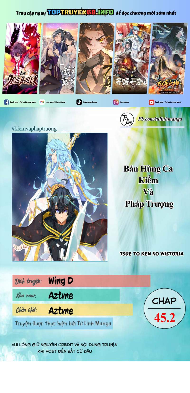 Wistoria Bản Hùng Ca Kiếm Và Pháp Trượng Chap 45.2 - Next Chap 46.2