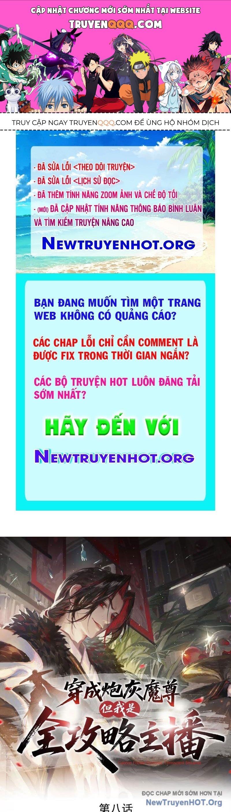 Xuyên Không Thành Ma Tôn Pháo Hôi? Nhưng Ta Là Streamer Công Lược Chap 8 - Next Chap 9
