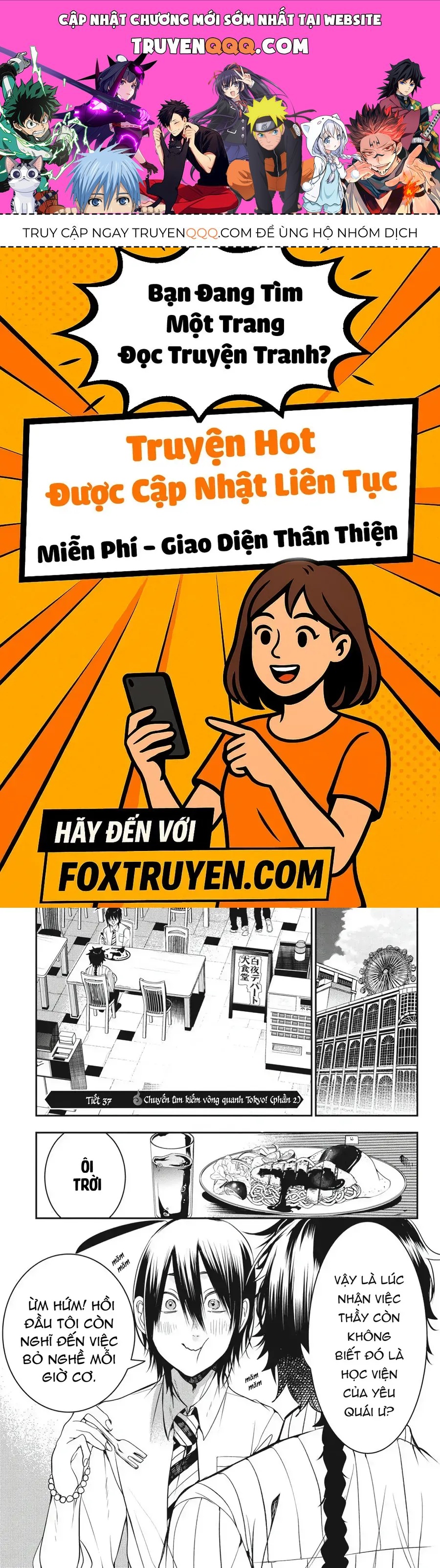 Youkai Gakkou No Seito Hajimemashita! Chap 37 - Next Chap 38